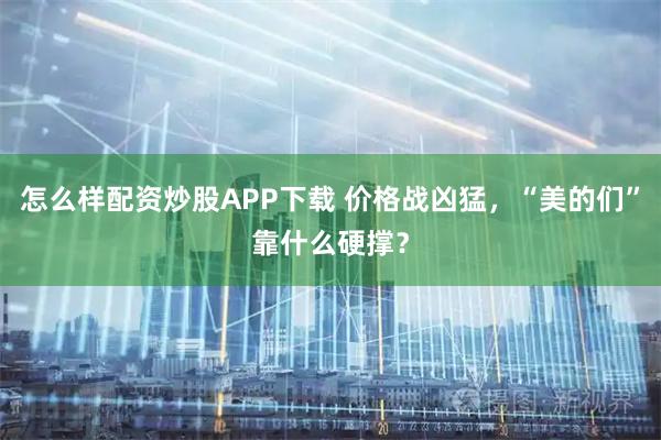 怎么样配资炒股APP下载 价格战凶猛，“美的们”靠什么硬撑？
