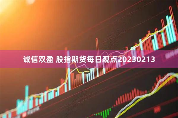 诚信双盈 股指期货每日观点20230213