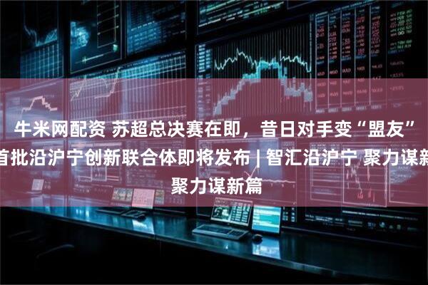 牛米网配资 苏超总决赛在即，昔日对手变“盟友”？首批沿沪宁创新联合体即将发布 | 智汇沿沪宁 聚力谋新篇