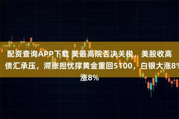 配资查询APP下载 美最高院否决关税，美股收高，债汇承压，滞胀担忧撑黄金重回5100，白银大涨8%